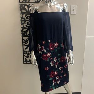 Navy blue lê chateau dress, Size L
